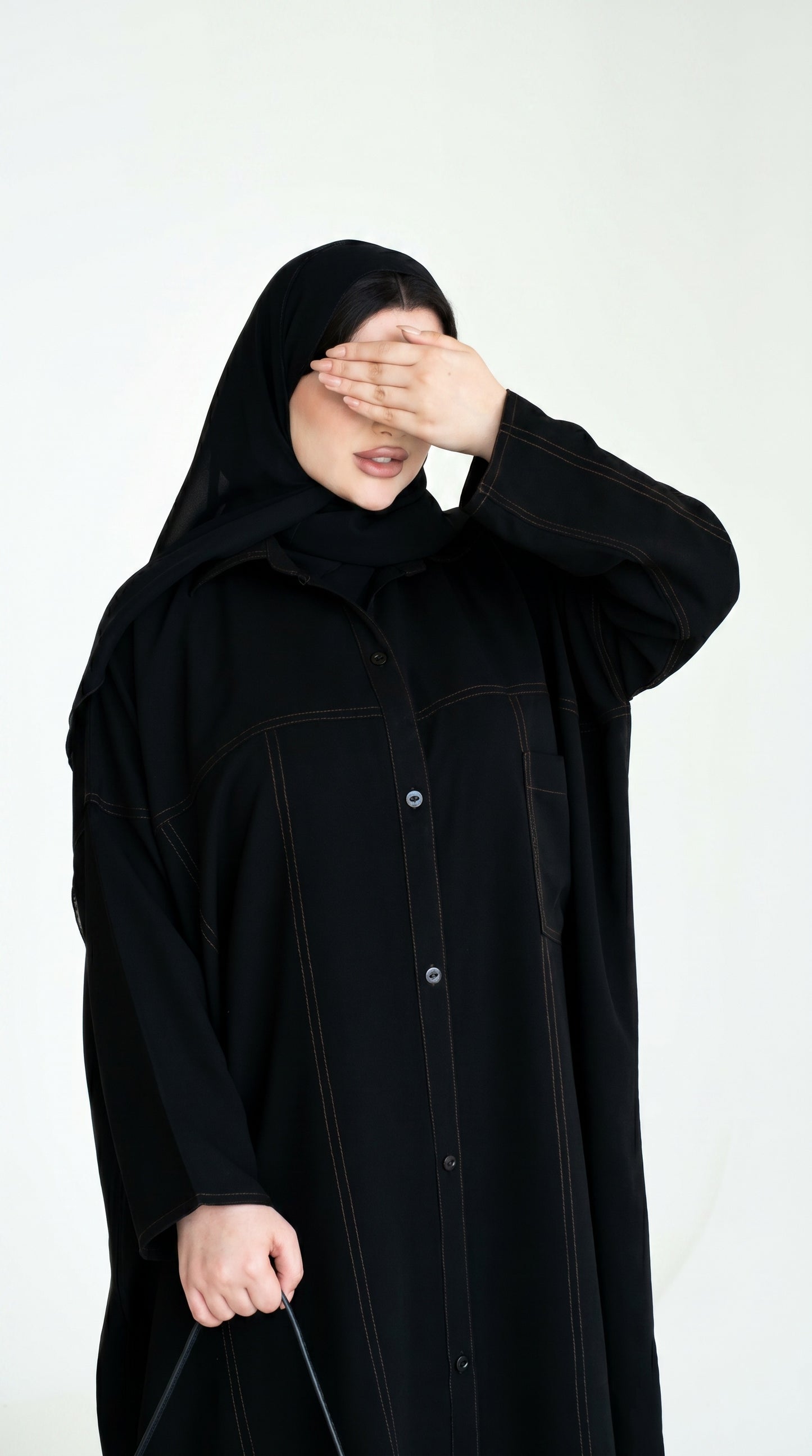 Noir Stitch Abaya