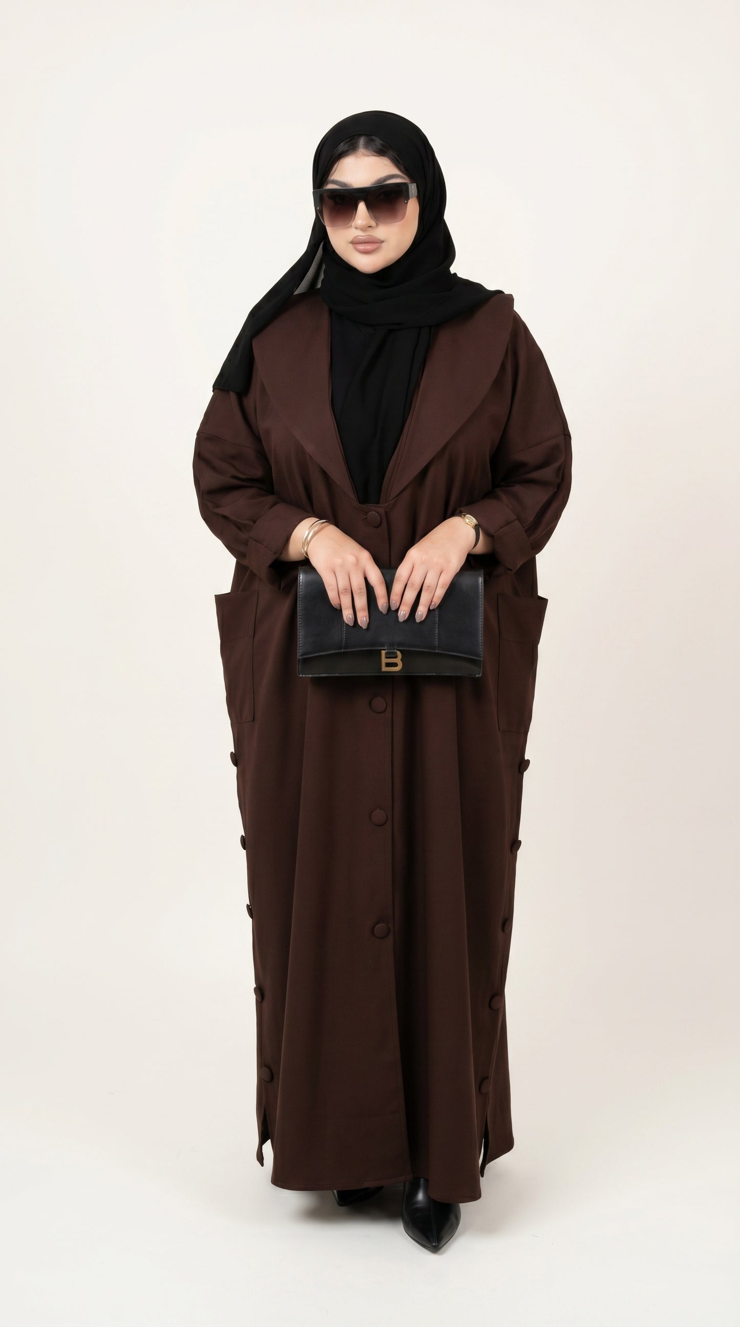 Burgundy Abaya