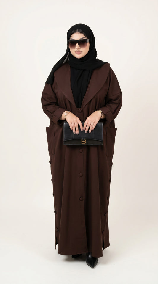Burgundy Abaya