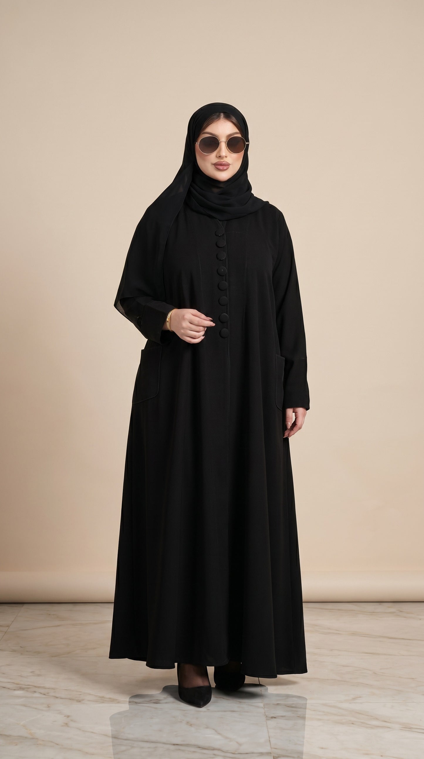 Full Botton Abaya